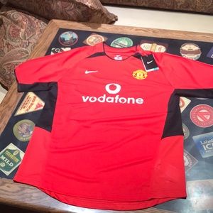 Nike Red and Black Manchester United Jersey